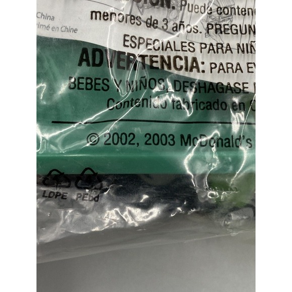 2002 2003 McDonald's Happy Meal Toy The Jungle Book 2 Shere Khan Tiger #3 SEALED - Picture 5 of 5